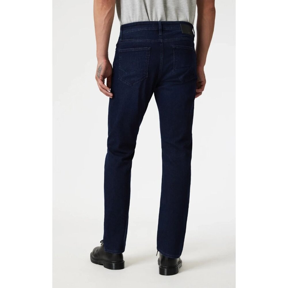 Mavi Men's Zach Straight Leg Jeans Ink Brushed SuperMove Dark Wash Size 33x32 - Picture 3 of 9